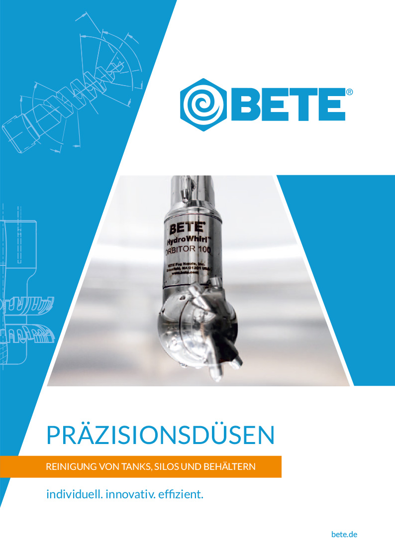 Downloads BETE Deutschland nozzles, spray systems and spray technologie
